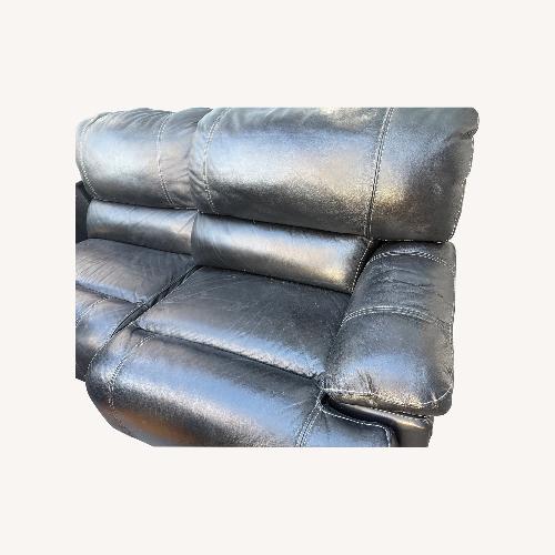 Used Black Fabric 2 Piece Sectional for sale on AptDeco