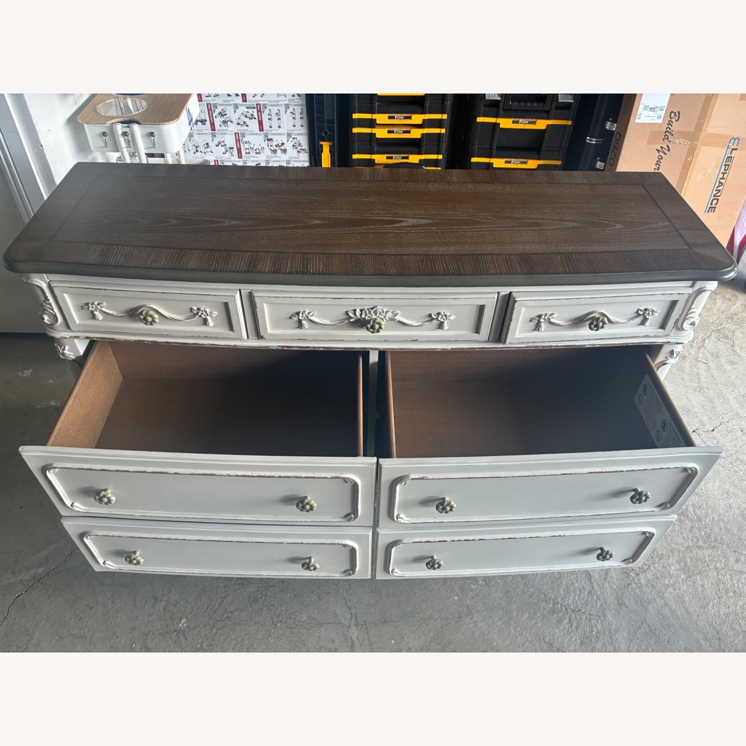 Homelegance Cinderella White Wood Dresser - image-7