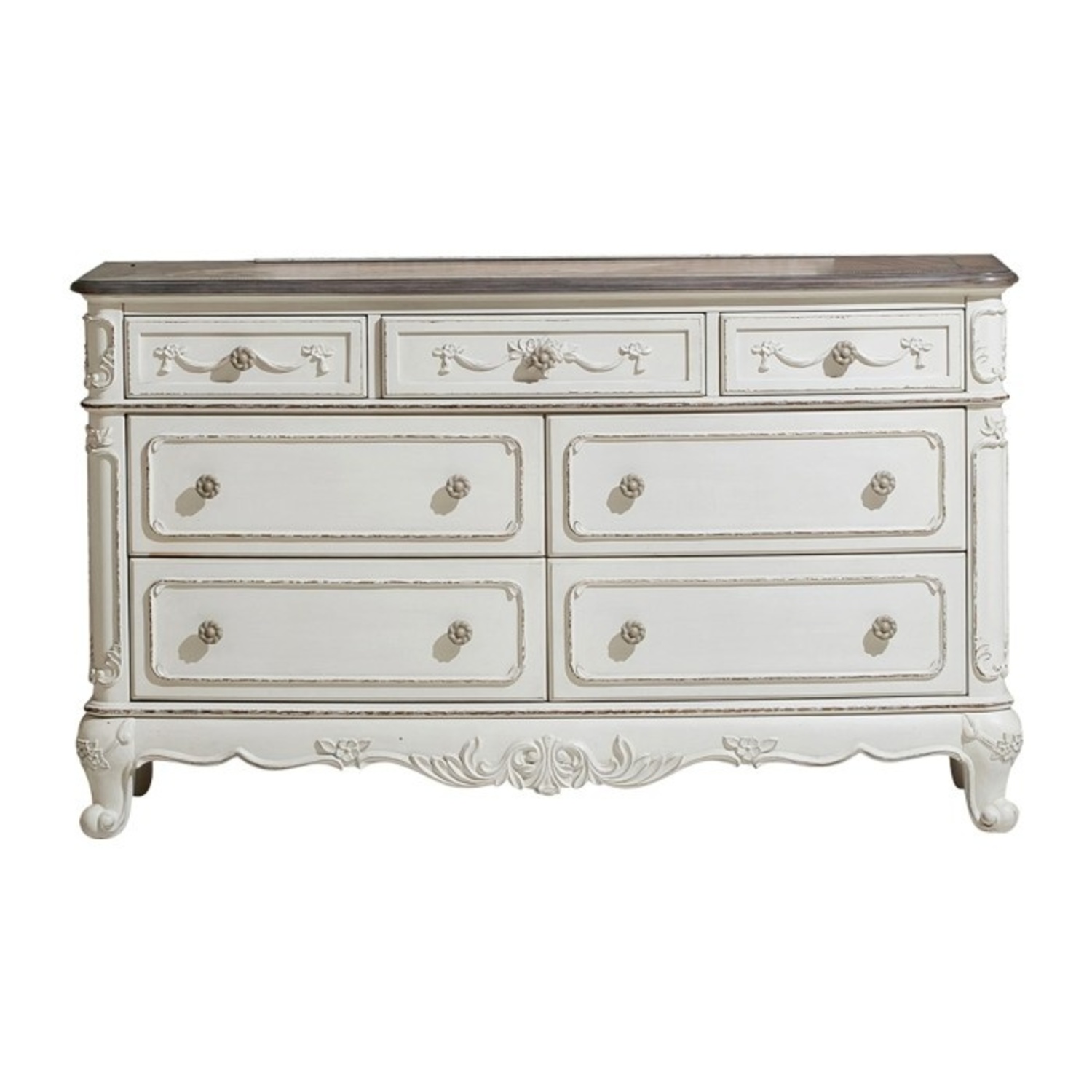 Homelegance Cinderella White Wood Dresser - image-10