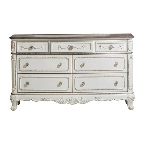 Used Homelegance Cinderella White Wood Dresser for sale on AptDeco