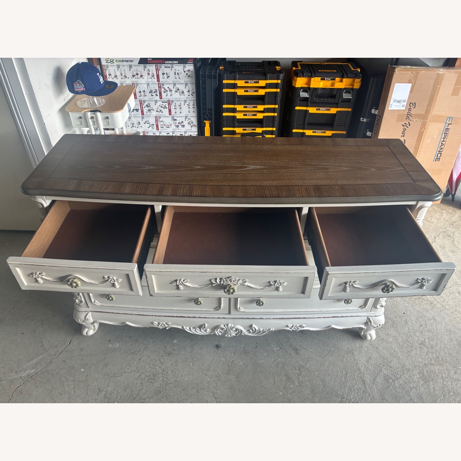 Homelegance Cinderella White Wood Dresser - image-6