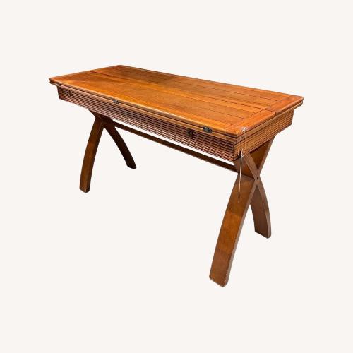 Used Cherry Double Drop Leaf Console Table for sale on AptDeco