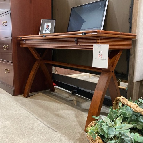 Used Cherry Double Drop Leaf Console Table for sale on AptDeco