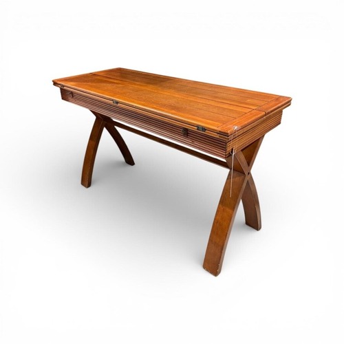 Used Cherry Double Drop Leaf Console Table for sale on AptDeco