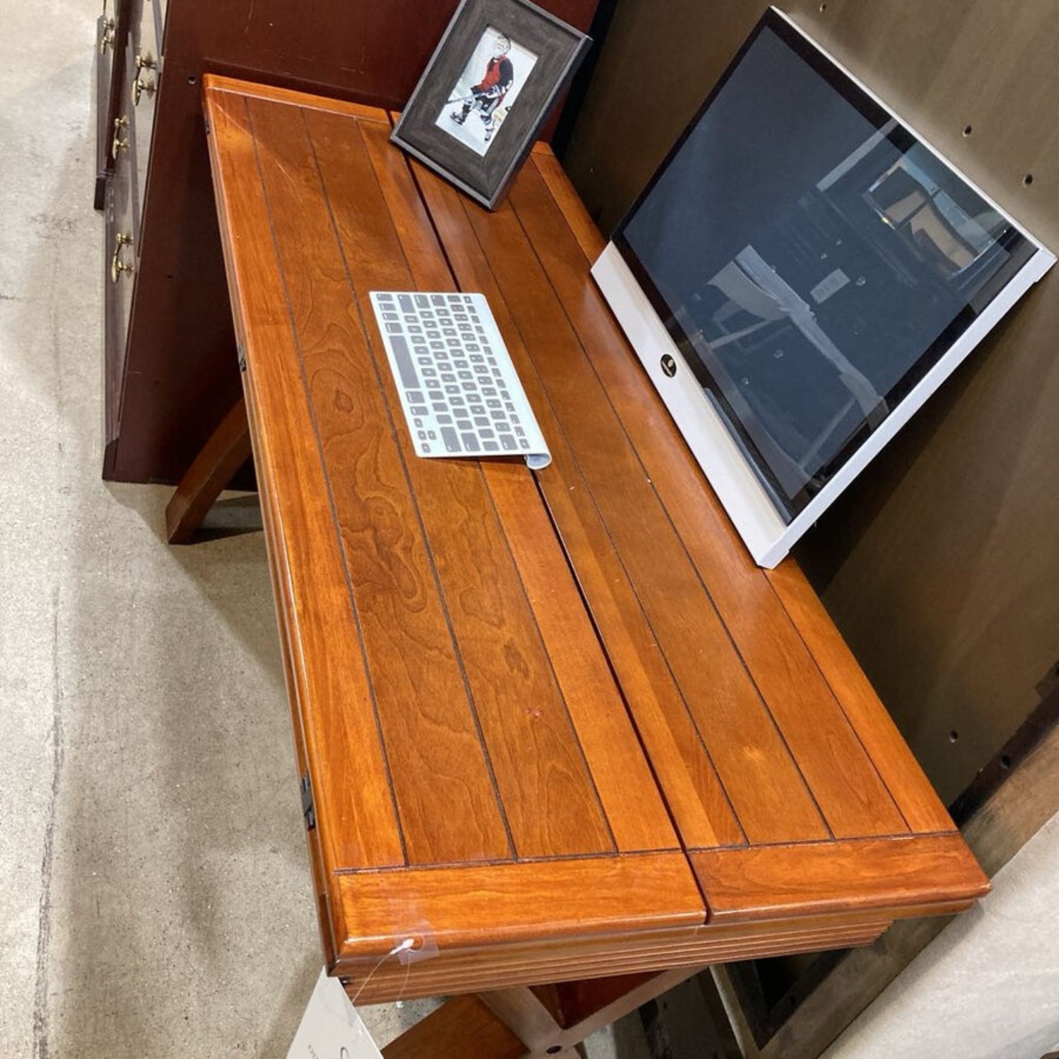 Cherry Double Drop Leaf Console Table - image-4