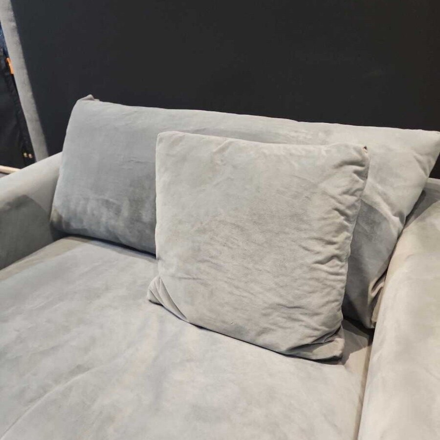 Crate & Barrel Velvet Chair & A Half - image-6