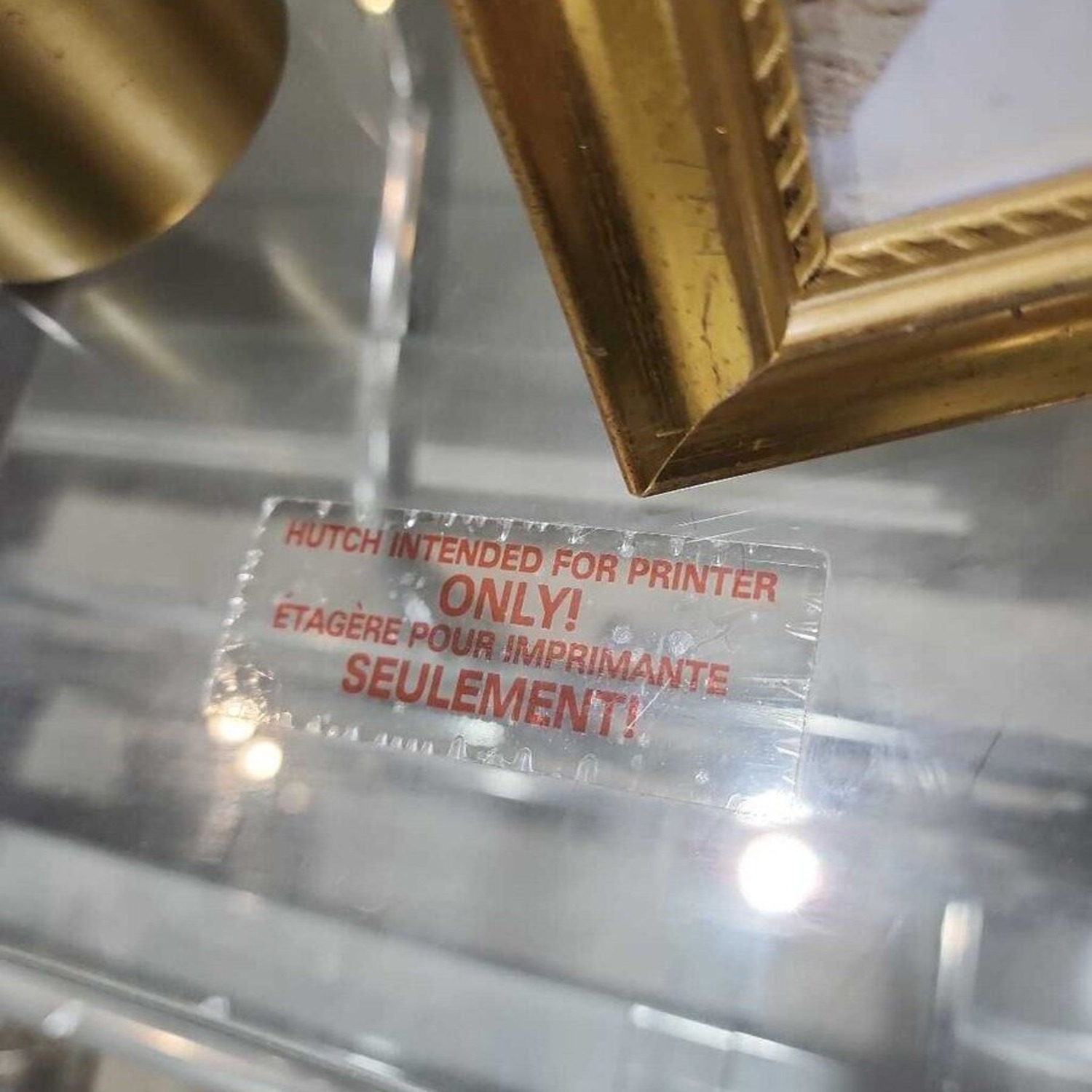 Tempered Glass Computer Desk w/ Pull-Out Tray - image-8