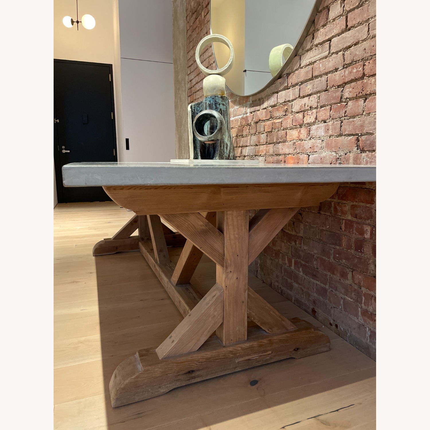Custom 99'' Concrete Dining Table Designer Piece - image-2