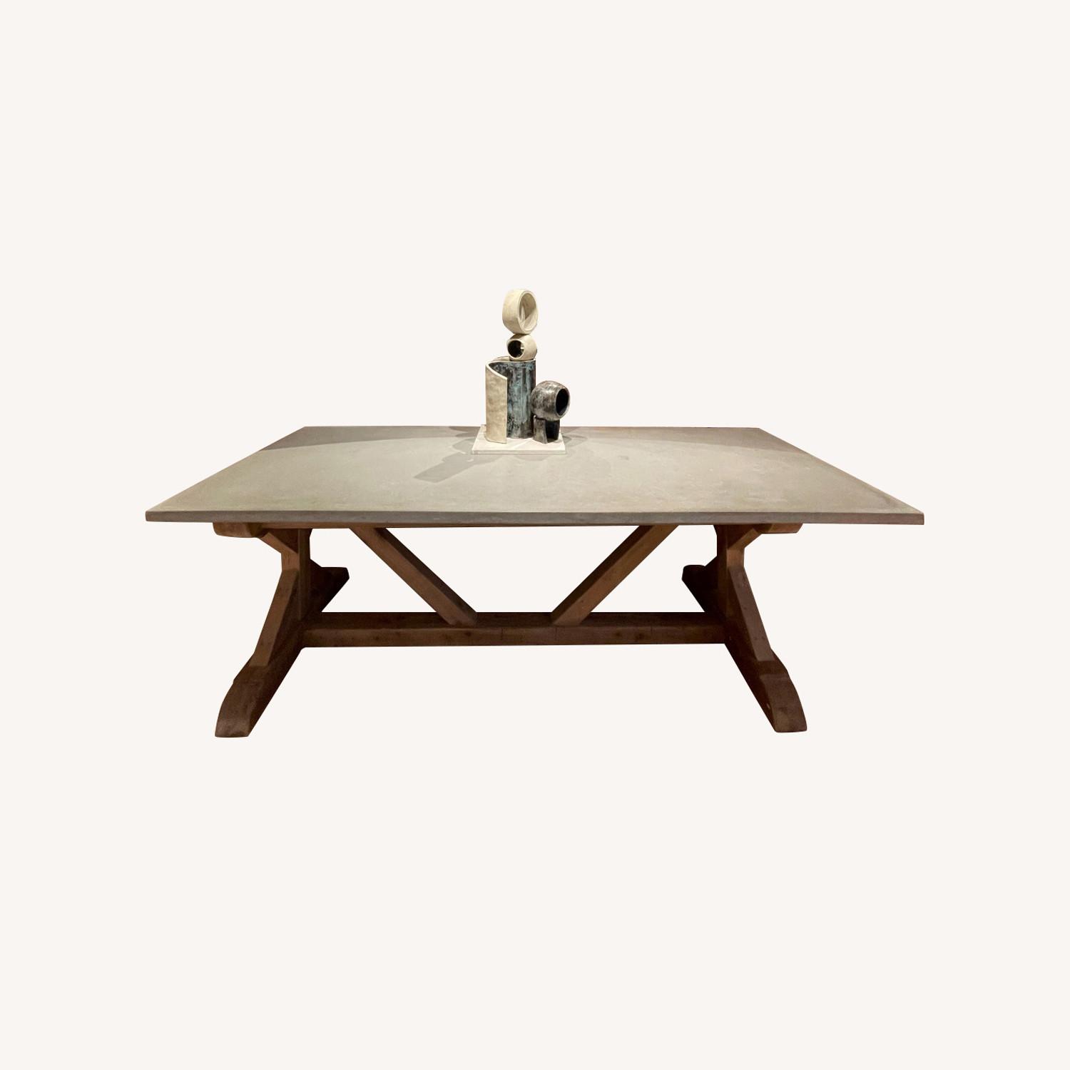 Custom 99'' Concrete Dining Table Designer Piece - image-0