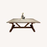 Custom 99'' Concrete Dining Table Designer Piece