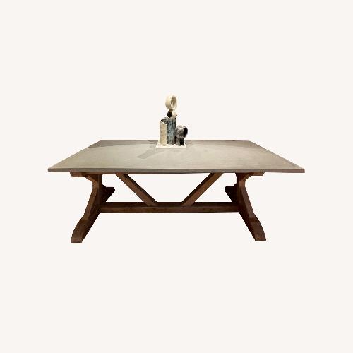 Used Custom 99'' Concrete Dining Table Designer Piece for sale on AptDeco