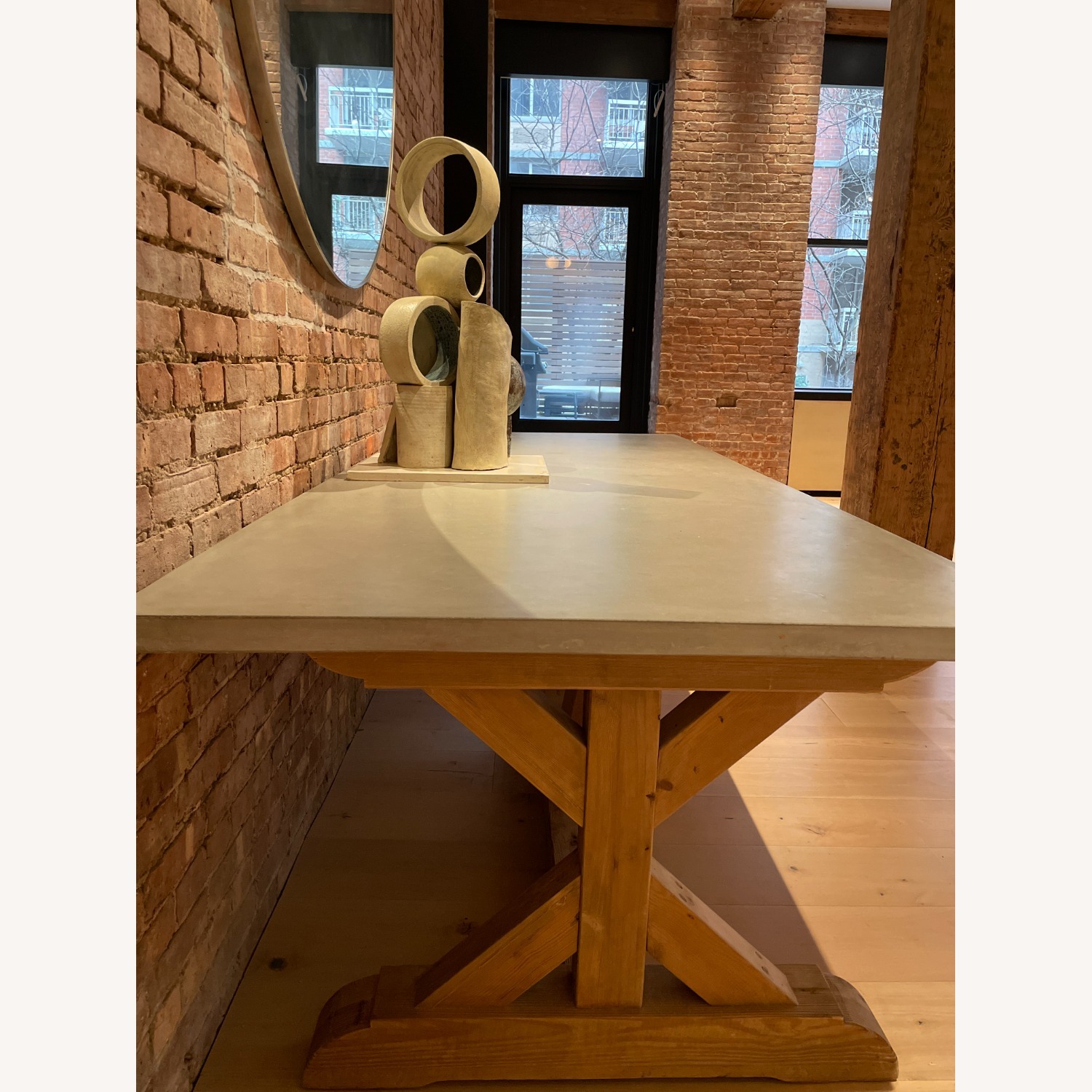 Custom 99'' Concrete Dining Table Designer Piece - image-3