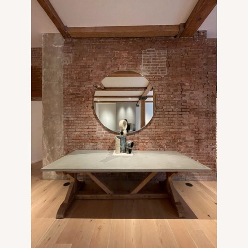 Used Custom 99'' Concrete Dining Table Designer Piece for sale on AptDeco