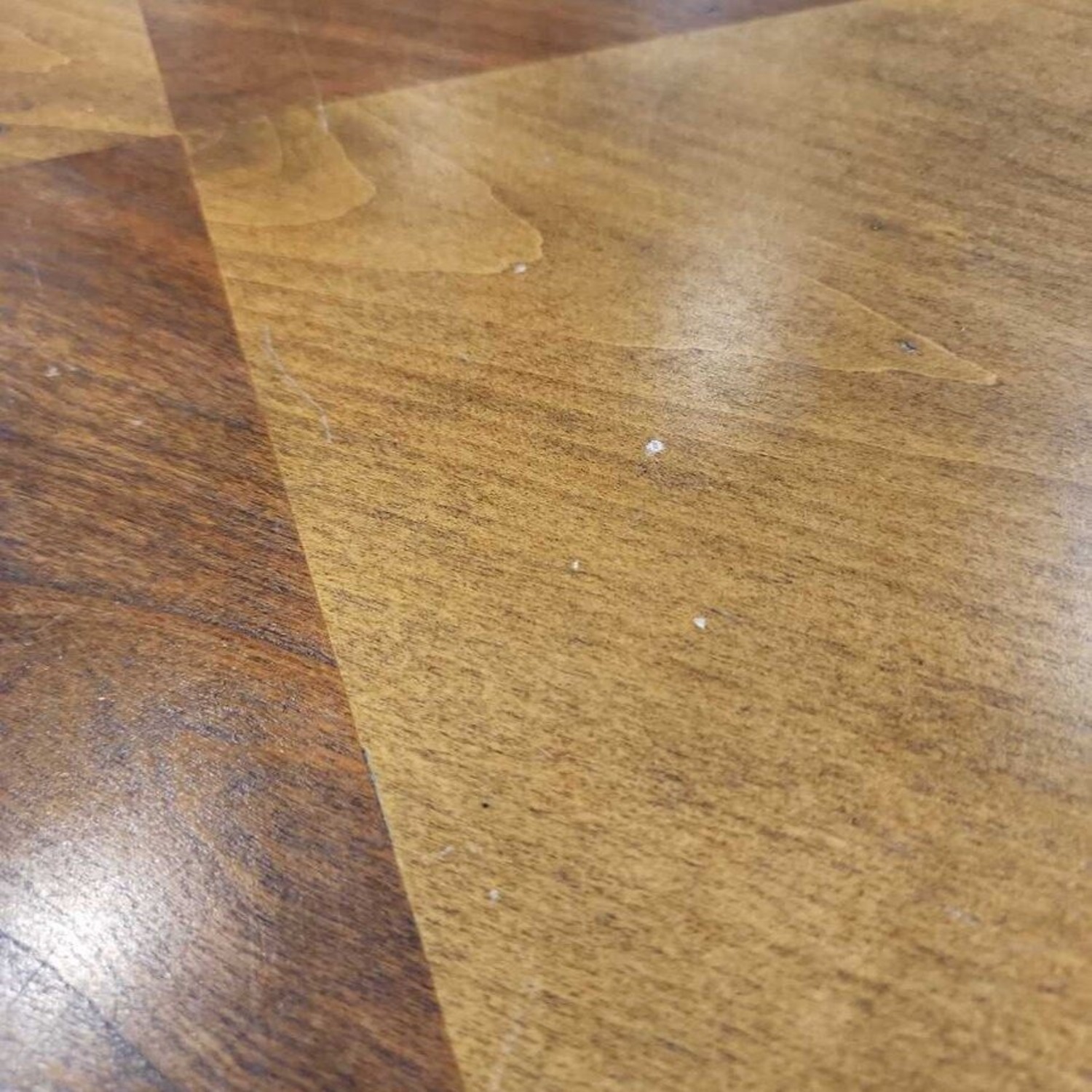 Round Solid Wood Parquet Foyer Table - image-8