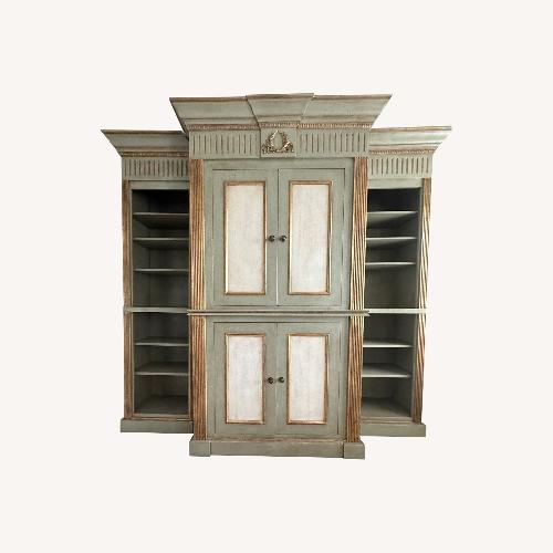 Used Habersham Furniture Green Wood Armoire for sale on AptDeco