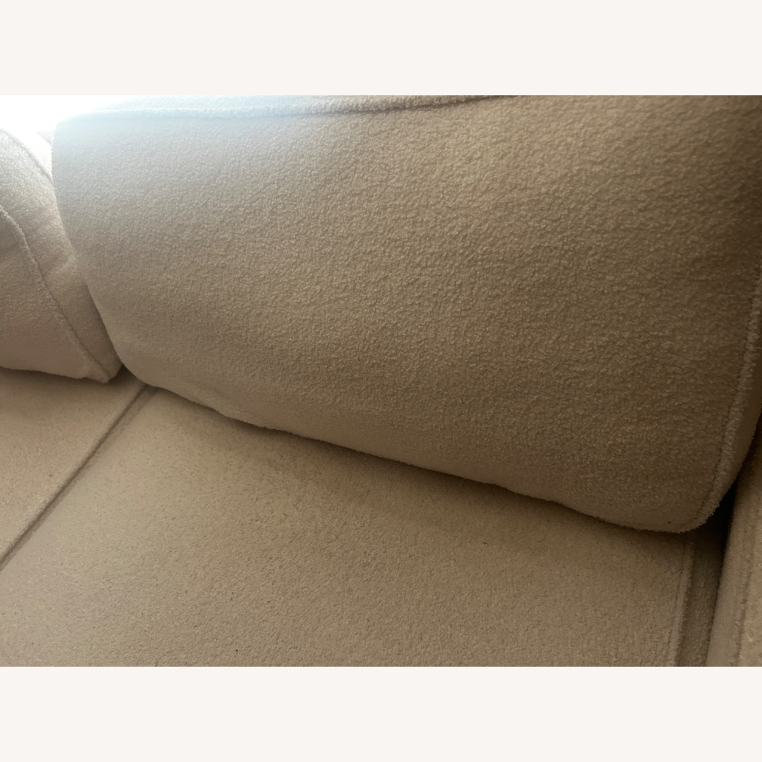 Boucle White Couch - image-3