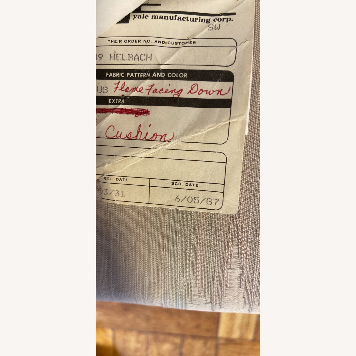 Vintage/Antique Fabric Loveseat - image-5