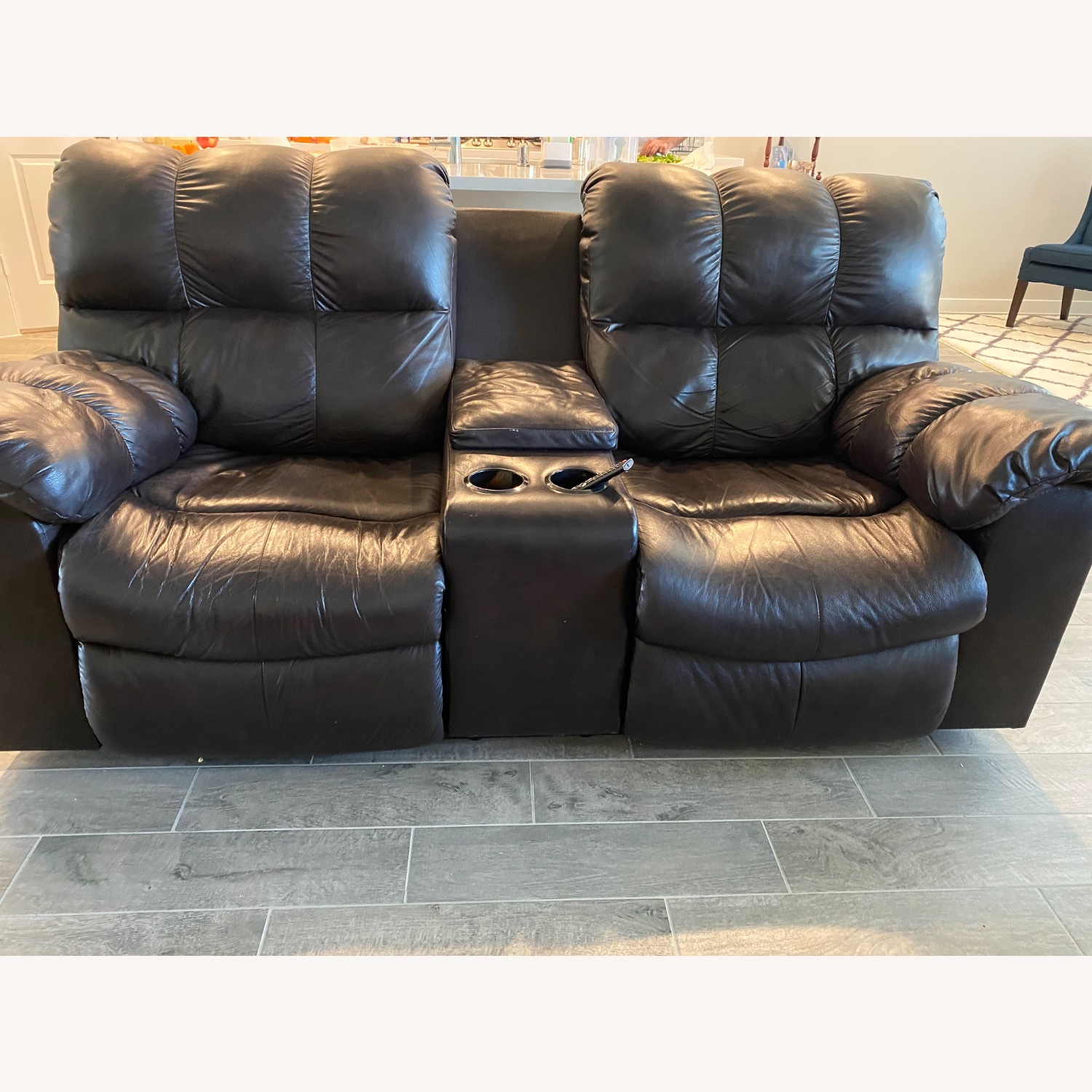 Ashley Furniture Dark Brown 2 Seater Sofa - image-3