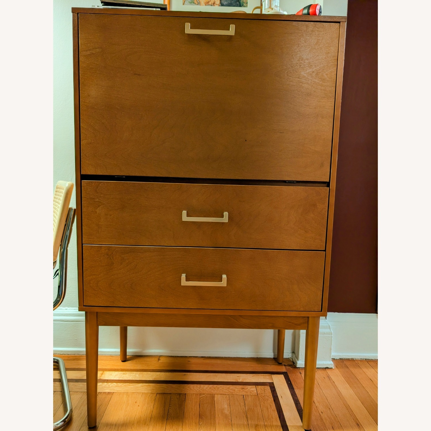 Solid Wood Bar Cabinet - image-1