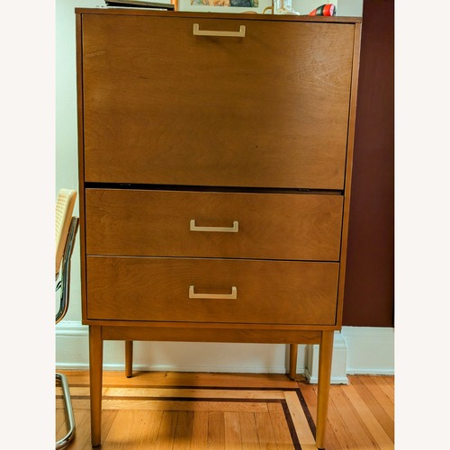 Used Solid Wood Bar Cabinet for sale on AptDeco