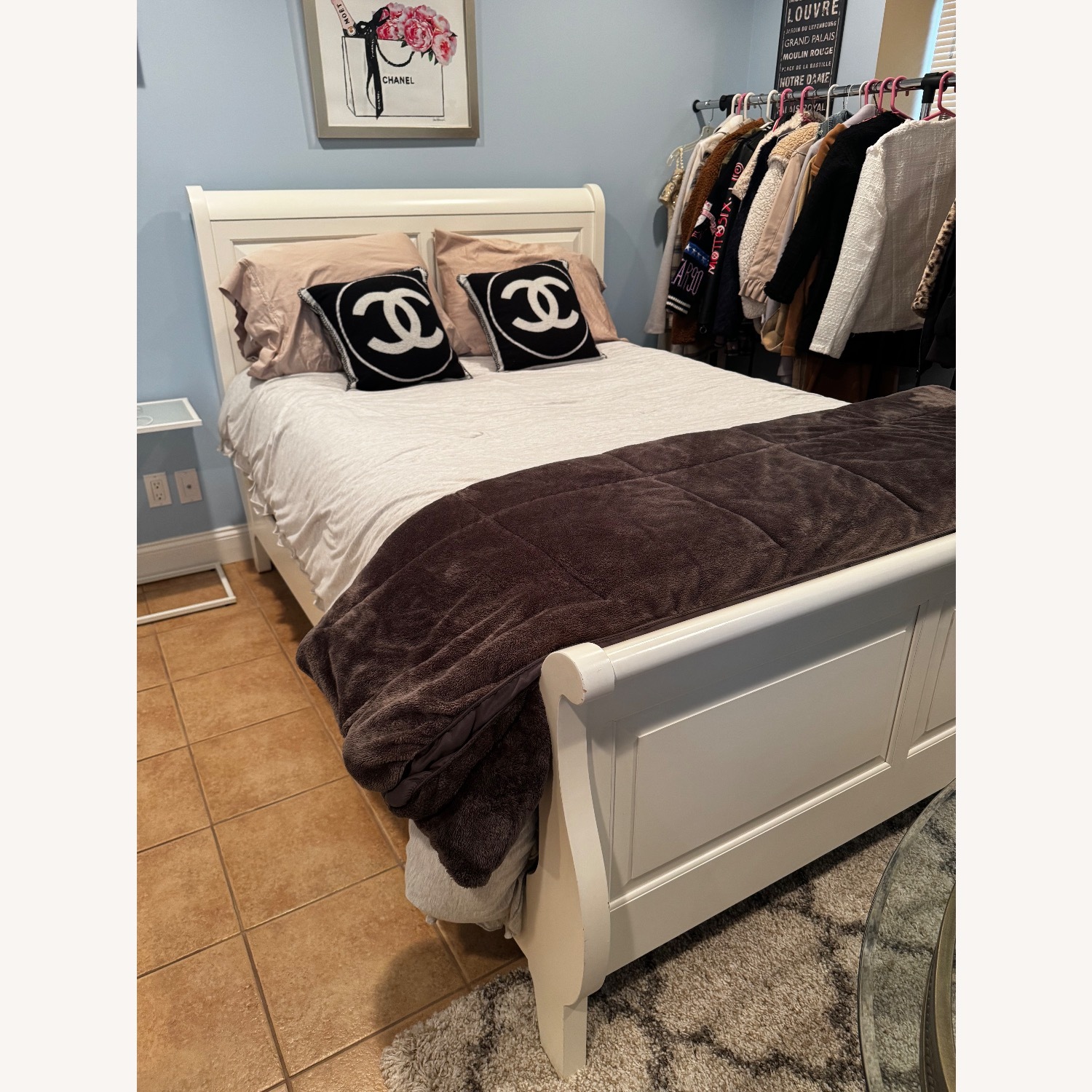 White Full Bed - image-3