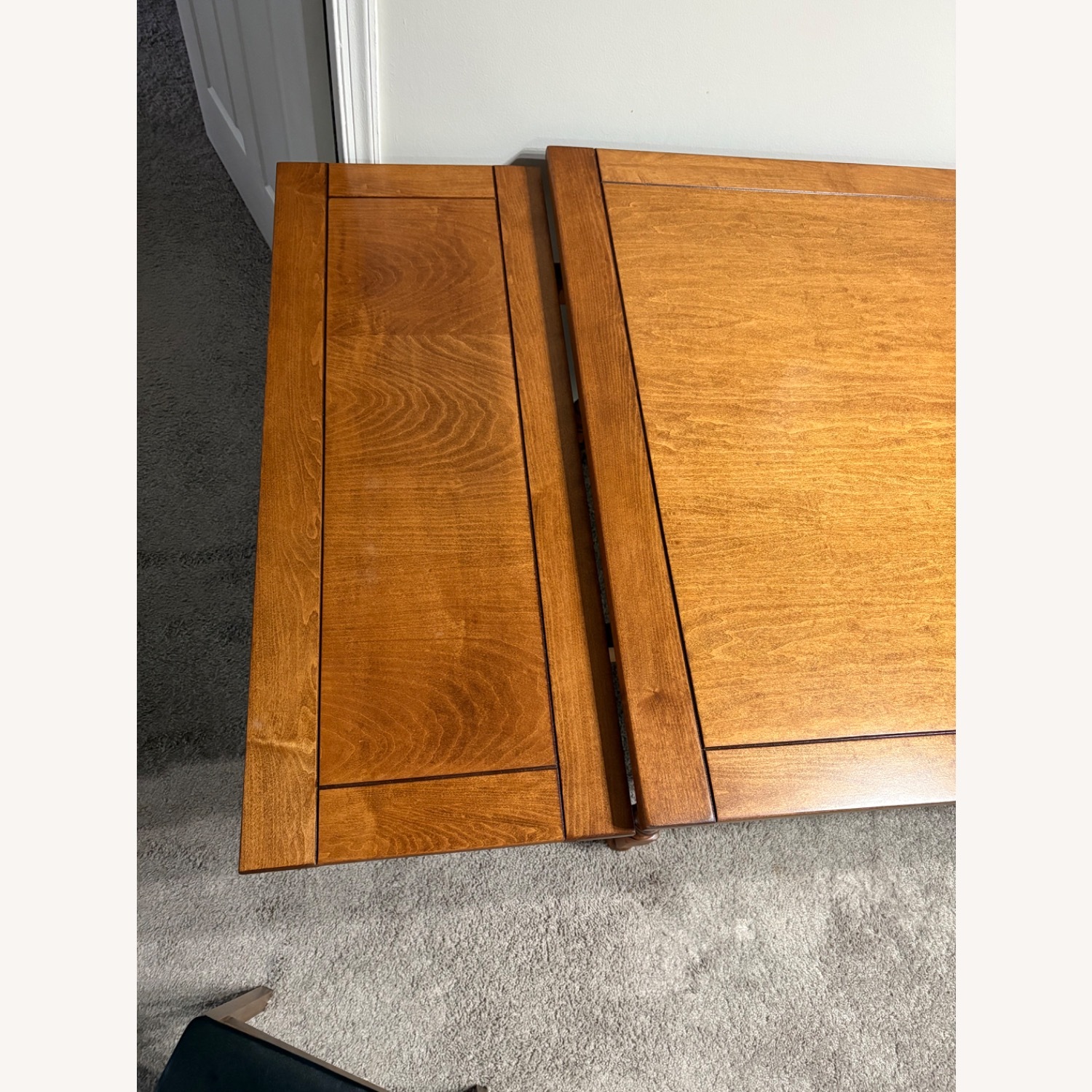 Dark Brown Wood Dining Table - image-3