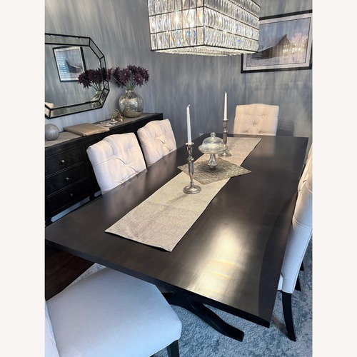 Used Arhaus Dark Brown Wood Dining Table for sale on AptDeco