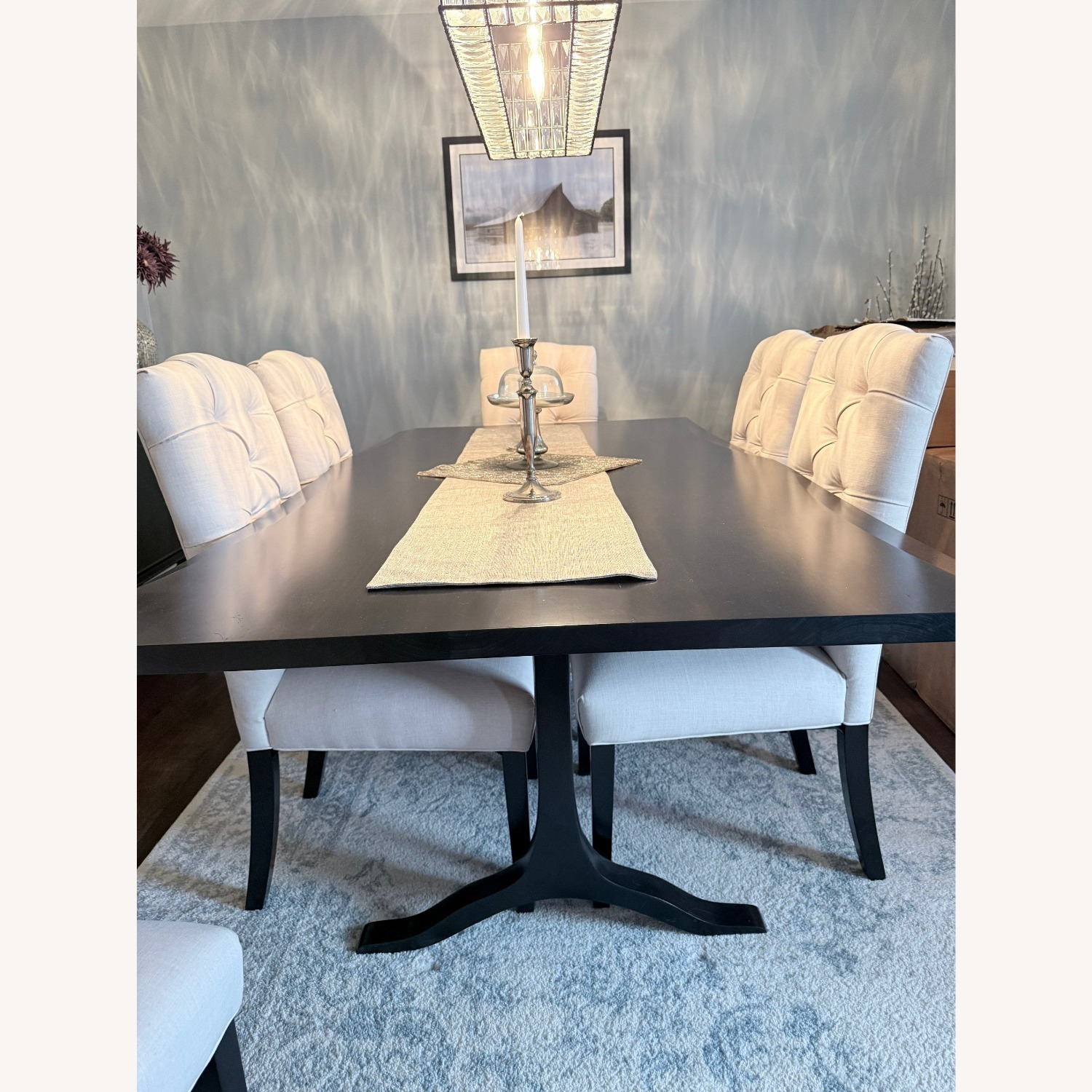 Arhaus Dark Brown Wood Dining Table - image-4