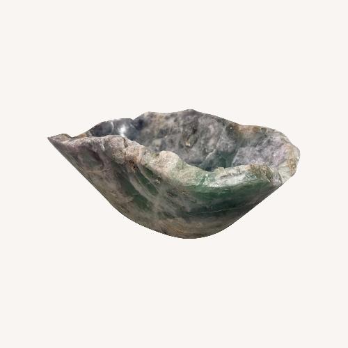 Used Blue Brazilian Fluorite Stone Bowl for sale on AptDeco