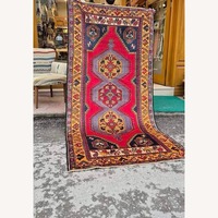 Vintage/Antique Turkish Red Oriental Runner Rug