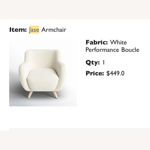 Used Jase Velvet Armchair for sale on AptDeco