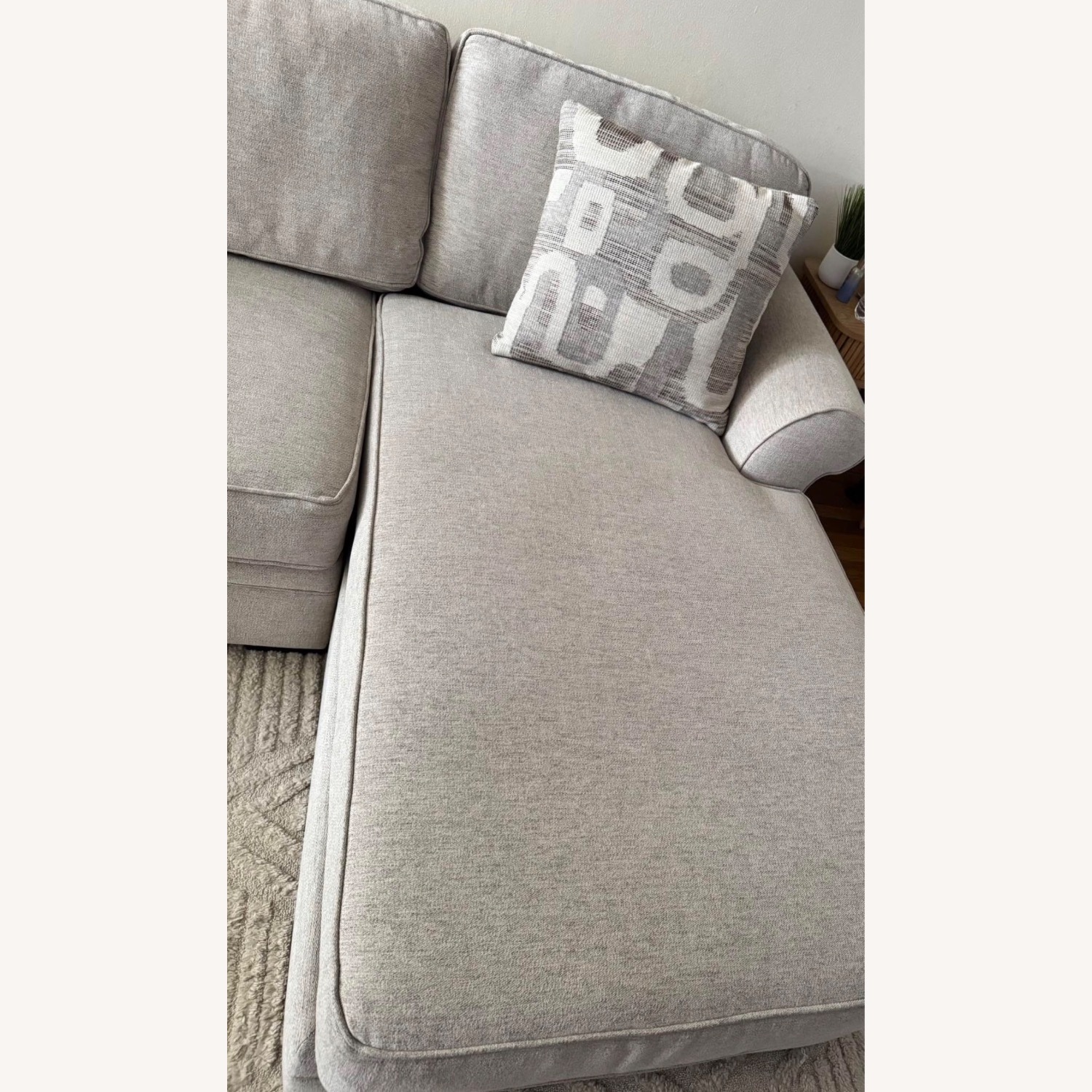 Raymour & Flanigan Grady Light Gray 2 Piece Sectional - image-3