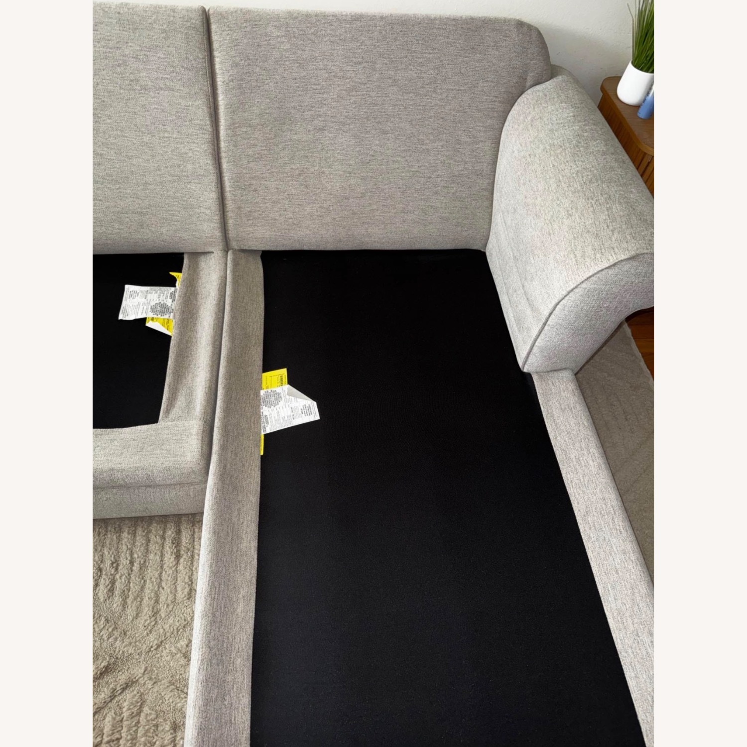 Raymour & Flanigan Grady Light Gray 2 Piece Sectional - image-6