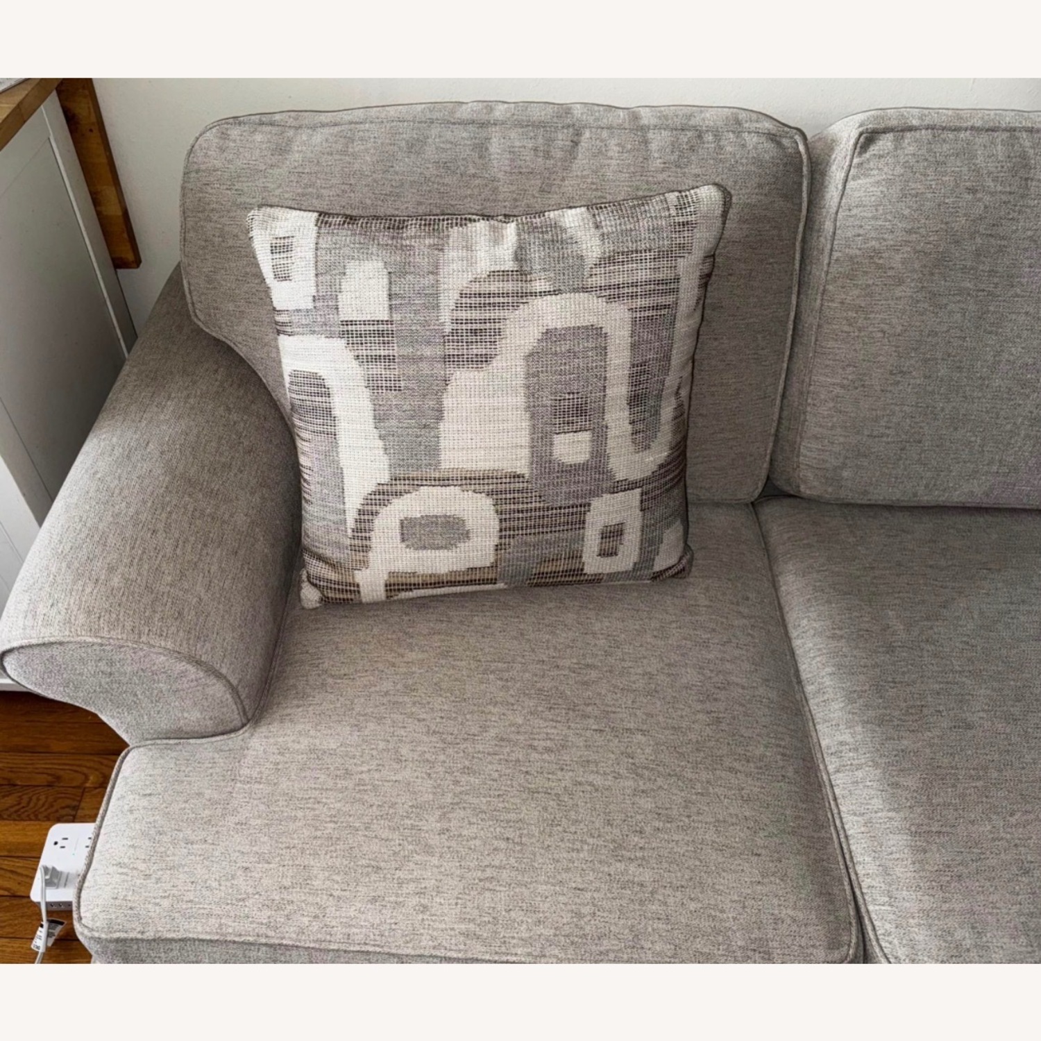 Raymour & Flanigan Grady Light Gray 2 Piece Sectional - image-2