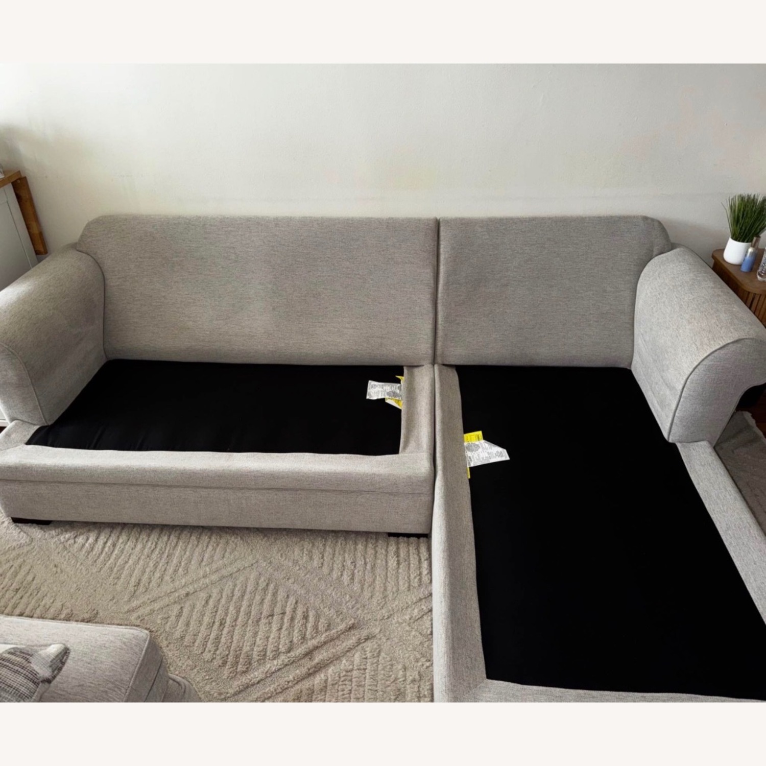 Raymour & Flanigan Grady Light Gray 2 Piece Sectional - image-5