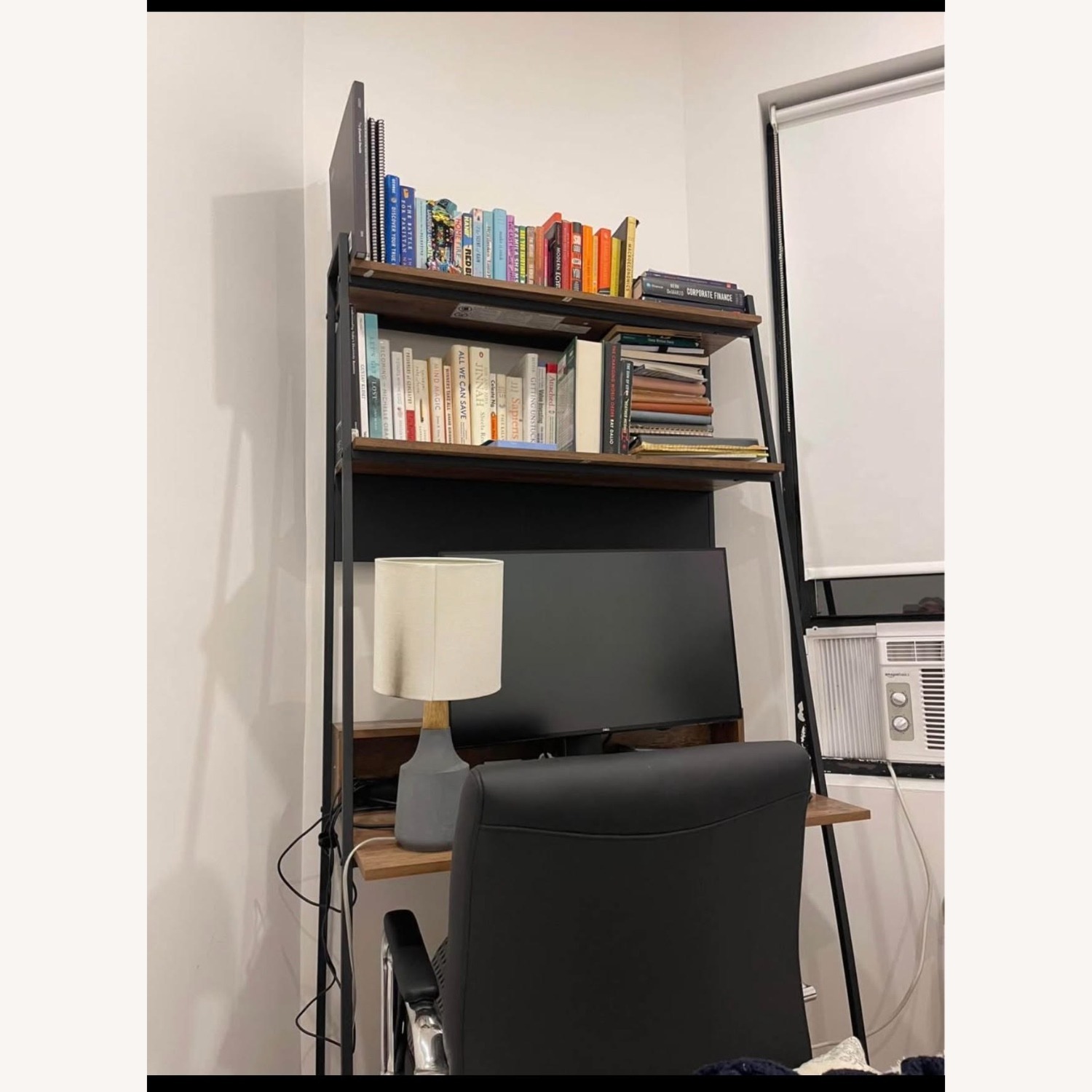 Wayfair Dark Brown Wood Desk - image-1