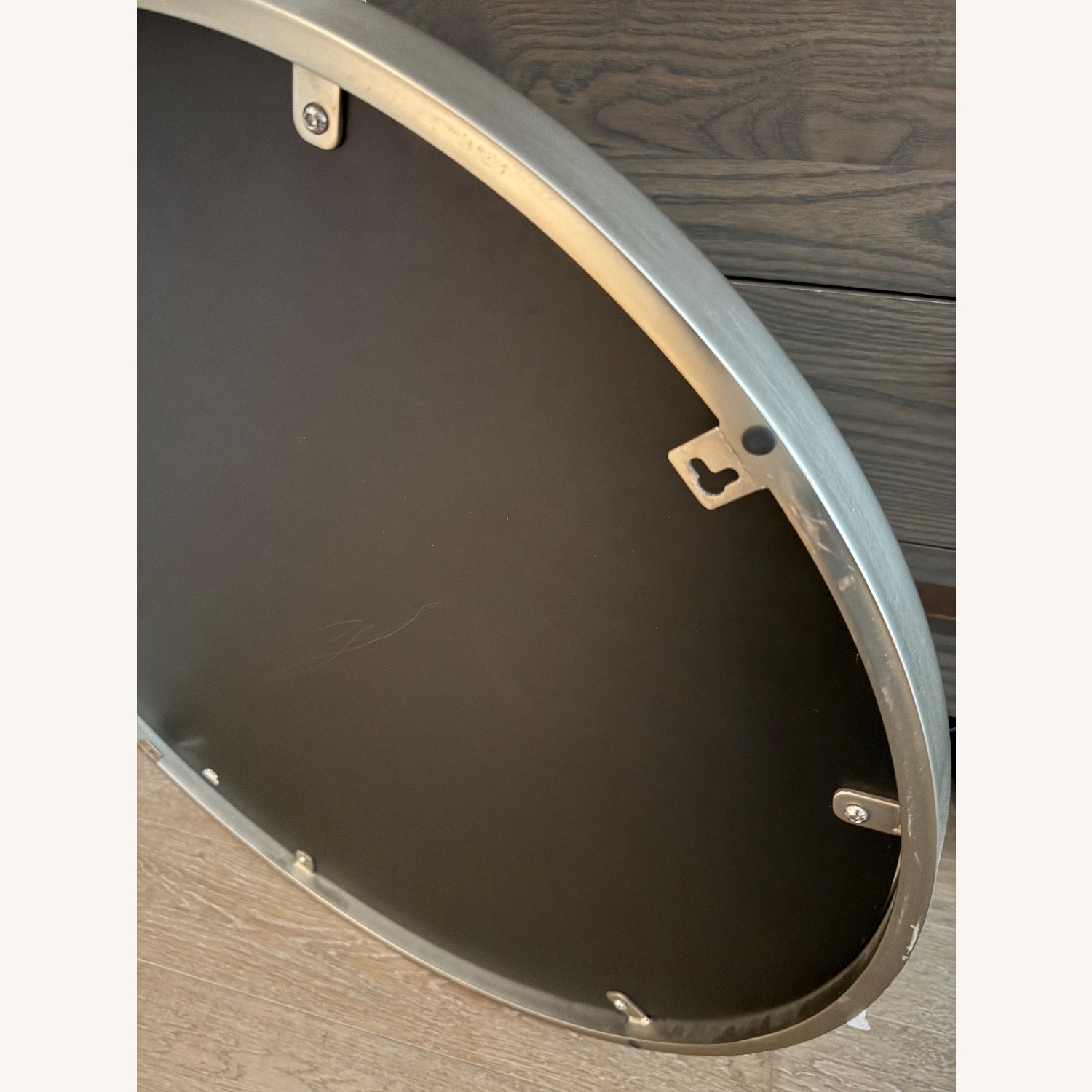 West Elm Metal Frame Round Wall Mirror - image-4