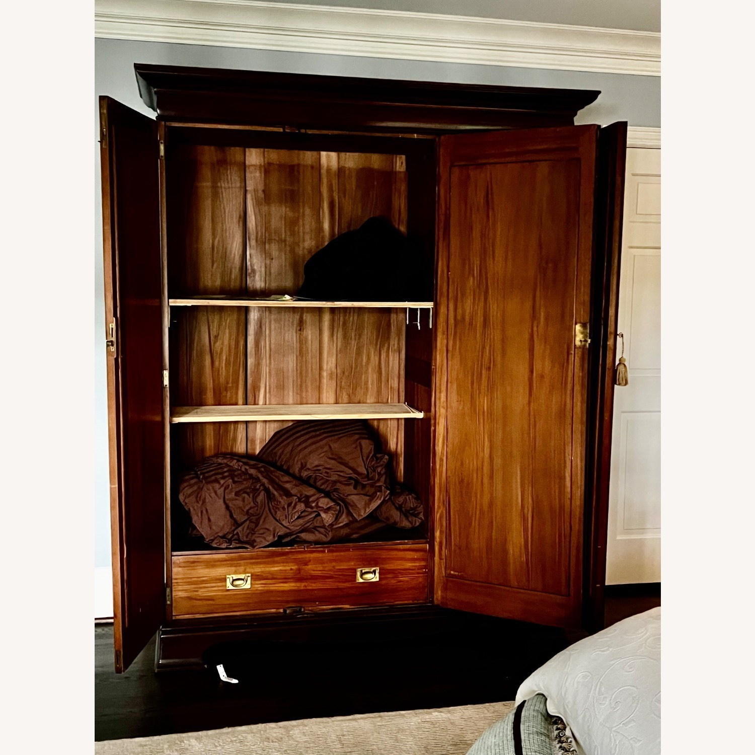 Antique Mirrored Armoire - image-3