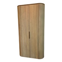  Byron Storage Cabinet Light Oak/Brass Accents