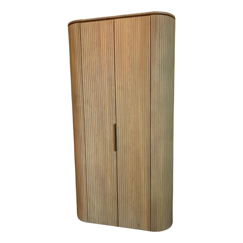 Used  Byron Storage Cabinet Light Oak/Brass Accents for sale on AptDeco
