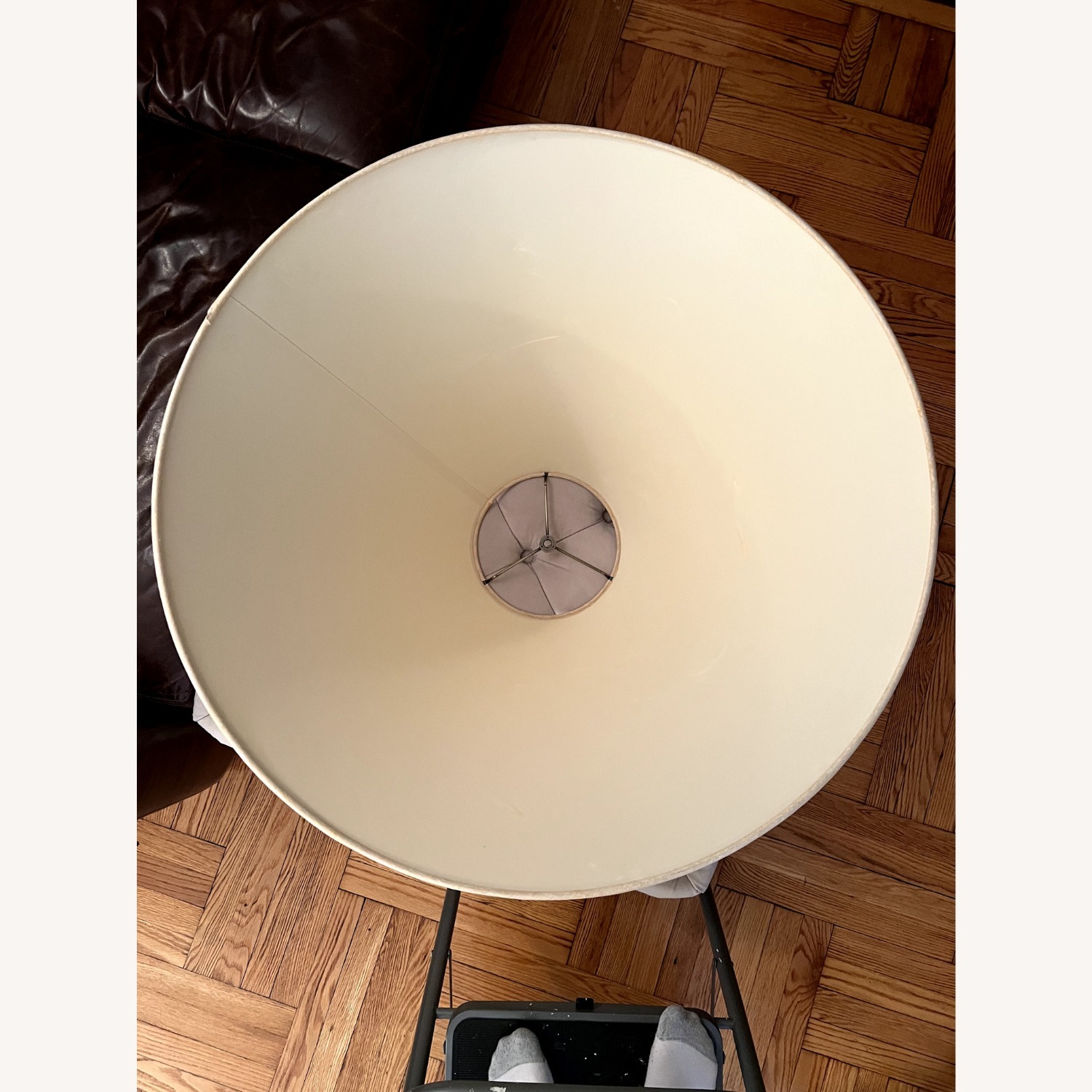 Restoration Hardware Industrial Adjustable Tripod Floor Lamp - image-5