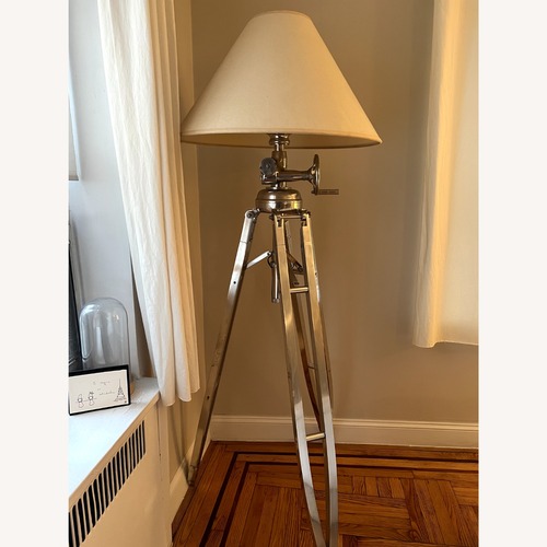 Used Restoration Hardware Industrial Adjustable Tripod Floor Lamp for sale on AptDeco