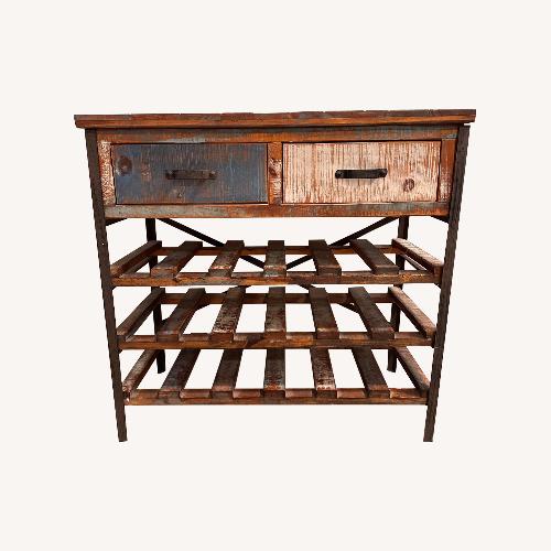 Used Antique Wood Console/Bar for sale on AptDeco