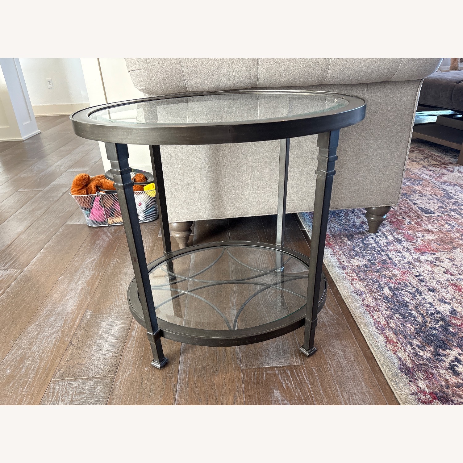 Natural Glass Side Table - image-2