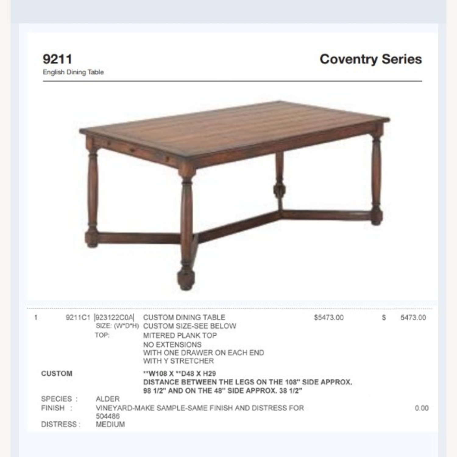 Coventry Light Brown Wood Dining Table - image-1