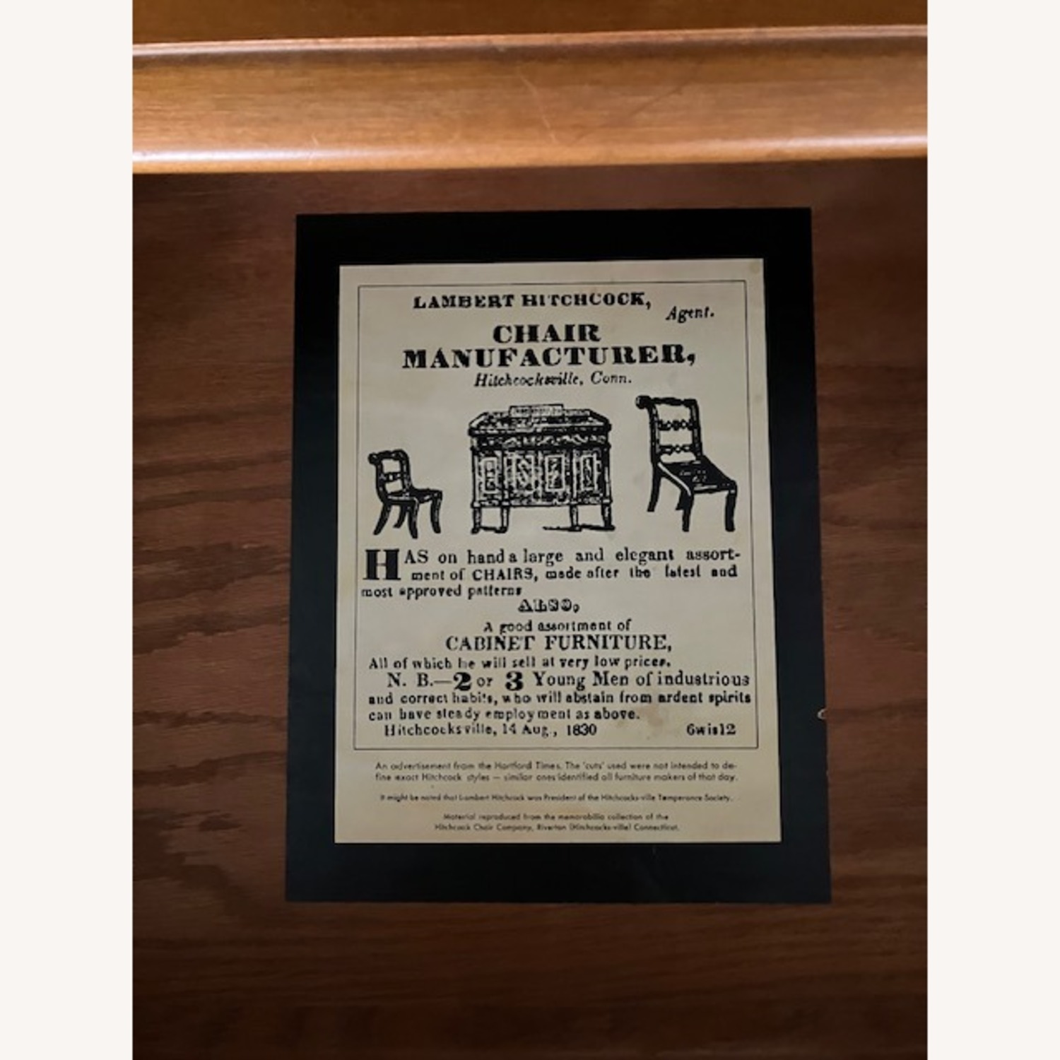 Vintage/Antique Dark Brown Wood Wall Unit - image-3