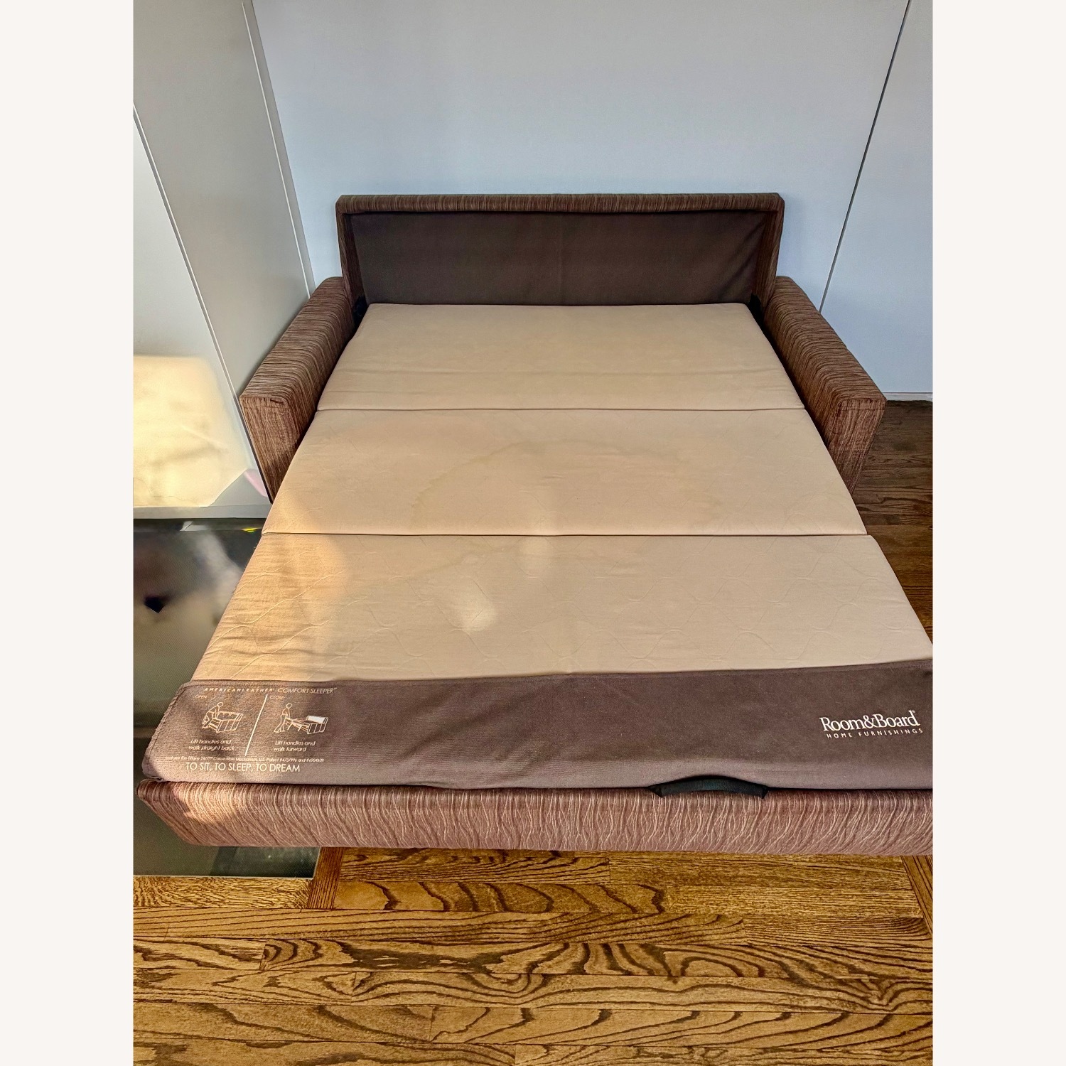 Room & Board Dark Brown Fabric Sleeper Sofa - image-3
