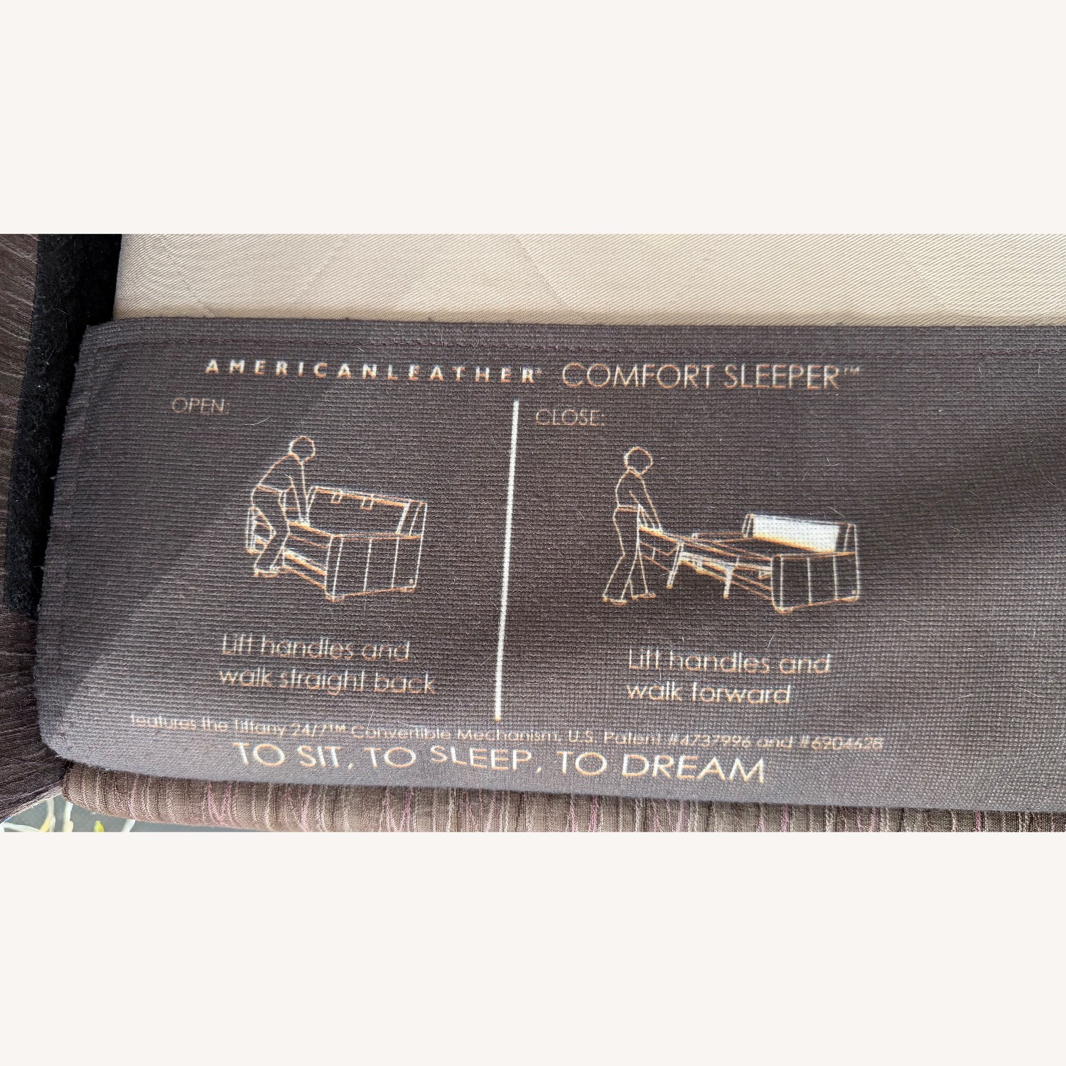 Room & Board Dark Brown Fabric Sleeper Sofa - image-2