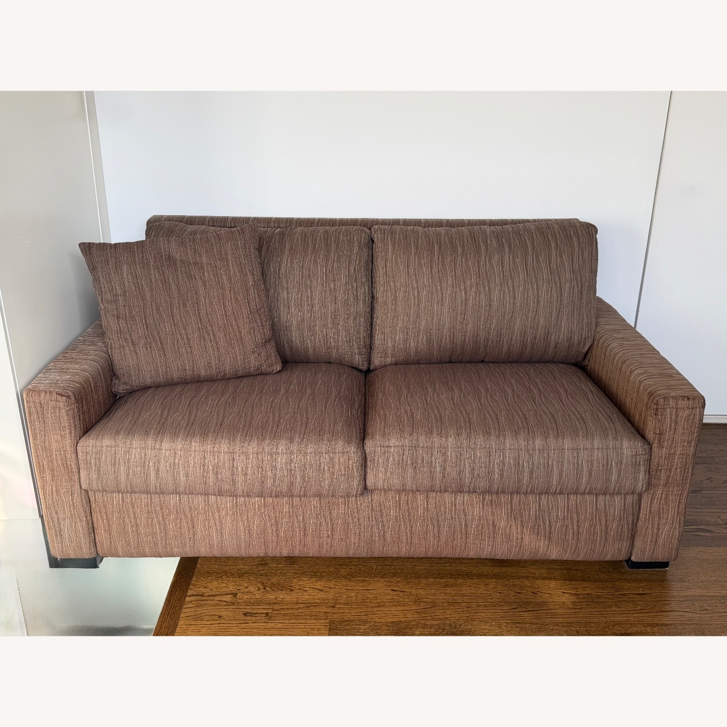 Room & Board Dark Brown Fabric Sleeper Sofa - image-0