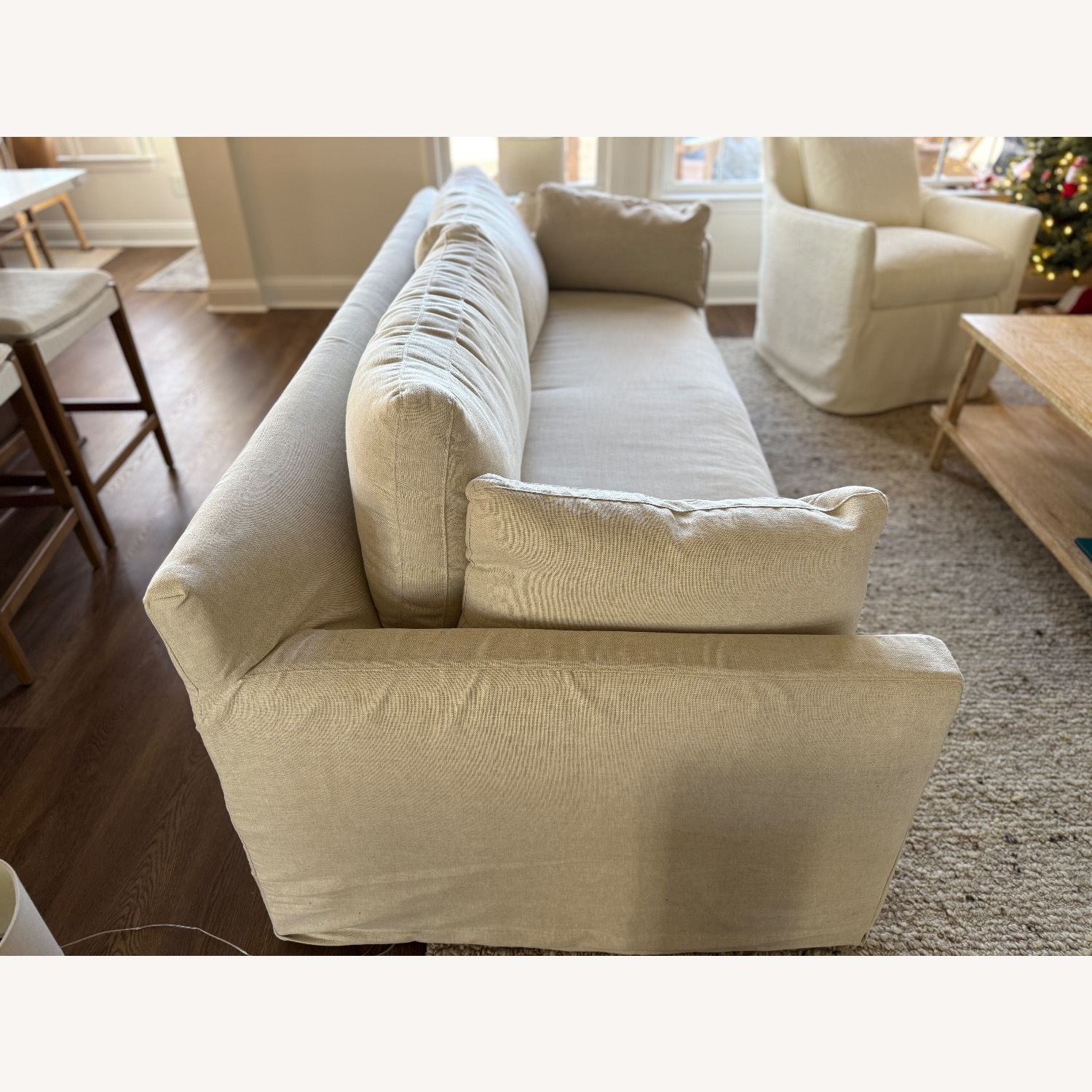 Rowe Furniture Sylvie Natural Fabric 3+ Seater Sofa - image-2